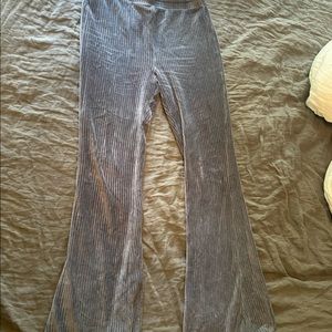 Aerie ribbed velvet flares